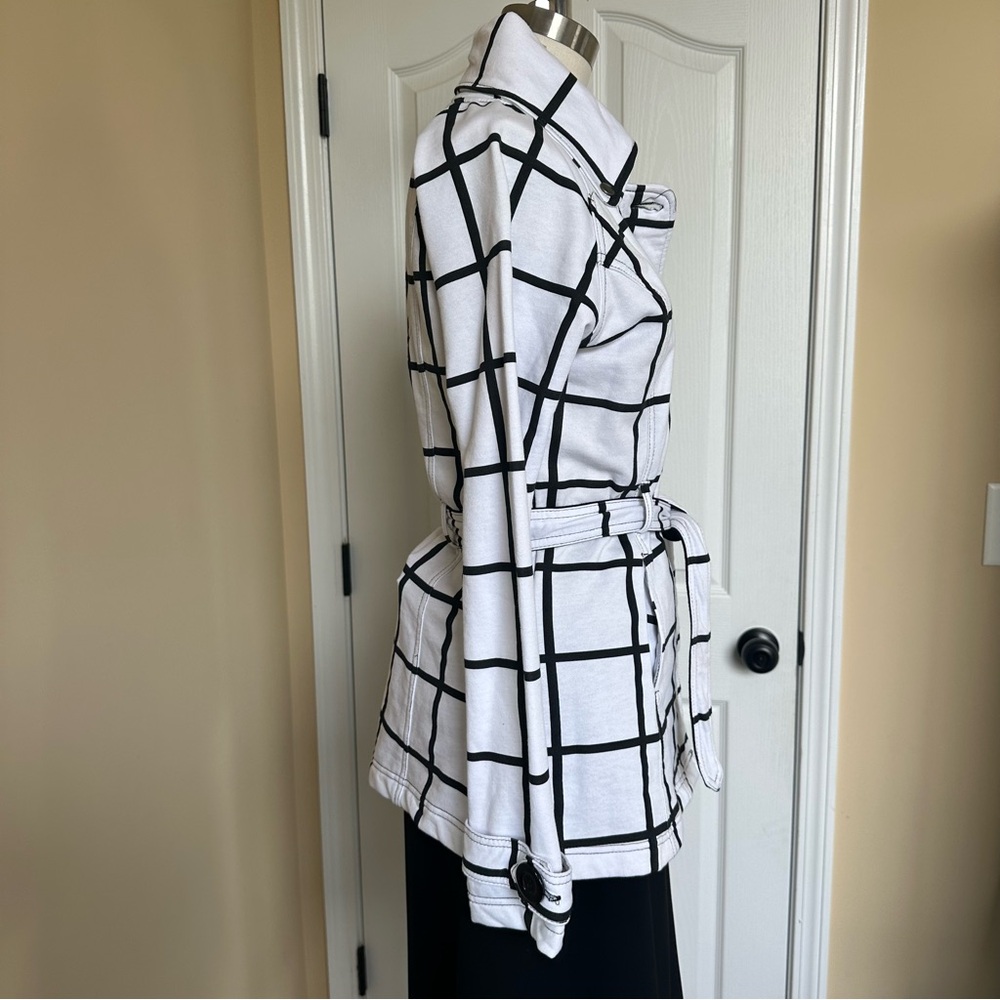 NWT LA Kitty Black and White Checkered Women's Jacket Size Small - Picture 6 of 7